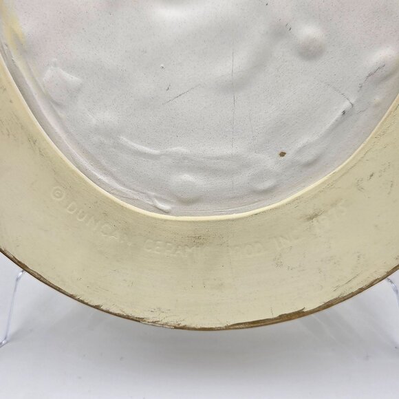 Duncan Ceramics Bas-Relief Plaster Mold Cameo Woman With Blue Bow - Picture 6 of 6